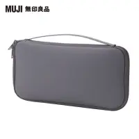 在飛比找momo購物網優惠-【MUJI 無印良品】聚酯纖維護照夾/約23x12cm(灰)