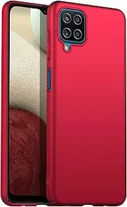Galaxy A12 5G Case, EabHulie Ultra Thin Lightweight Hard PC Matte Finish Anti-Fingerprint Protective Case Cover for Samsung Galaxy A12 5G Red