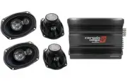 Cerwin Vega CVP1600.4D 1600W 4-Ch + 2 XED-693 6x9" 3-Way Speakers