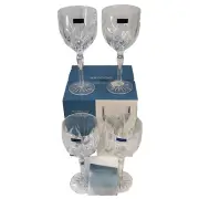 MARQUIS By WATERFORD Crystal BROOKSIDE Set 4 New Wine Glasses GERMANY