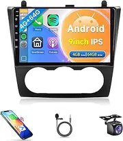 4G+64G Car Radio for Nissan Altima 2008 2009 2010 2011 2012 Carplay, Rimoody Car Stereo with Android 13 Android Auto Mirror Link 9'' Touchscreen GPS WiFi DSP FM/RDS Bluetooth Backup Camera