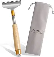 Oversize Back Scratcher Extendable, Aznrszy Back Scratcher for Men Women with Wooden Handle Steel Massage Roller Wider Claw, Sturdy Manual Back Scratcher Massager Extend Up to 62CM