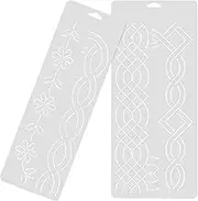Operitacx 2pcs Plastic Quilting Template DIY Craft Sewing Patchwork Quilting Tools for Precise Designs Sewing Projects and Quilting Crafts