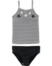 Carter’s Striped Tankini 18 Months Swimsuit Black And White