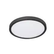 AFX EGRF1625LAJD2 Edge Round 16"W LED Flush Mount Drum Ceiling - Black