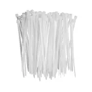 Small Zip Ties,White Zip Ties 4 Inch 100 Pack, Nylon Cable Ties Self Locking ...