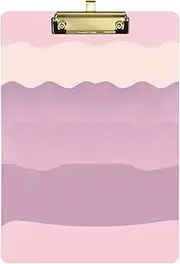 Purple Gradient Stripe ICU clipboard Hard Board for Homework Pediatric Size 9 x 12