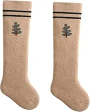 Amosfun Elastic Comfortable Winter Socks Long Kids Socks Toddler Non-Slip (1-3 Years Old)