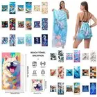 2 in 1 NEW HOT Swim Beach Towel Drawstring Backpack Storage Bag Bath Towel Turt