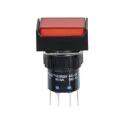 [Jaycar] DPDT Illuminated Momentary IP65 Switch (Red)