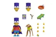 Super7 Ultimates The Simpsons Bartman - 7" The Simpsons Action Figure with Accessories Classic TV Show Collectibles and Retro Toys