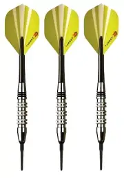 Target Game Play Chrome Soft Tip Darts - 18 Grams - Slim Tri Pack Case