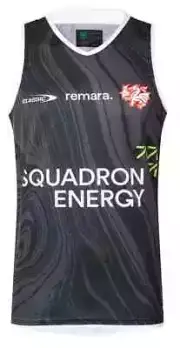 St George Dragons 2025 NRL Mens Black Training Singlet Sizes S-7XL BNWT