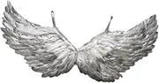 Ｓｉｍｈｏａ Angel Wing Kids Decorative Wing Decor Cosplay with Elastic Straps Performance Props Halloween Costume Accessories Devil Wing, Argent