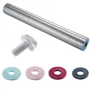 Soffritto Professional Bake Stainless Steel Rolling Pin with Adjusters 35cm - Robins Kitchen