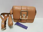 Rebecca Minkoff Hook Up Leather Convertible Clutch/Xbody Bag - Sand -NWT - $225