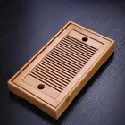Bamboo Tea Board Rectangle Water Drain Table Household Tea Tray Teahouse