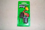 2 PACK LEVITON 2-POLE, 2-WIRE EASY-TO-WIRE PLUGS 10A-125V, 1250W #802-123 BROWN