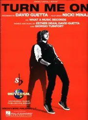 DAVID GUETTA NICKI MINAJ TURN ME ON SHEET MUSIC-PIANO/VOCAL/GUITAR-NEW ON SALE!!