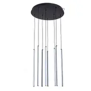 Centric - 8 Light Drop LED Pendant - Black (Tri-Colour)