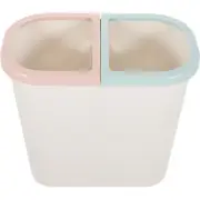 Kitchen White Garbage Can Sorting Trash Rubbish Bin Container Office