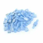 A● 50Pcs 16-14 AWG Wire Insulated Male Female Spade Crimp Terminal Connectors