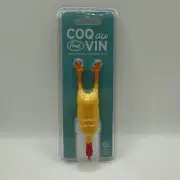 Rubber Chicken Wine Bottle Stopper Absurd Bird Novelty Coq Au Vin Fred Silicone