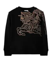 Burberry Kids EKD Printed Long Sleeved Crewneck Sweatshirt 8Y,6Y,4Y,14Y,12Y,10Y black