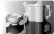 Malevich Lomonosov Porcelain Tea Set. Russian Avant-Garde