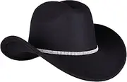 [UWANTC] Glitter Sparkle Cowboy Hats for Women Western Sparkly Rhinestone Cowgirl Hat for Ladies
