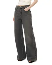 Marella Wide Leg Jeans in Jeans Grey 8