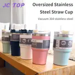 THERMOS CUP WITH STRAW COFFEE CUP 600ML WATER BOTTLE