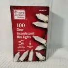 100 Mini Incandescent Clear Christmas Lights Green Wire by Home Accents (K)