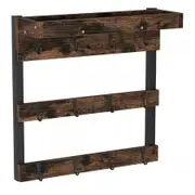 Wall Mounted Coffee Mug Rack Holder with 12Hook Display Storage Collection Shelf