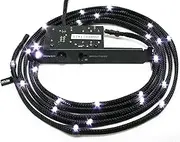 NZXT CB-LED20-WT 2-Metres Light Sensitivity Sleeved LED Kit (White)