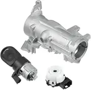 Yurefax 1 Set Ignition Switch Steering Lock Cylinder W/Key 1K0905851B Ignition Starter Switch, for VW, for Jetta, for Golf, for Tiguan, for, A3 TT, for Seat, for Skoda, 1K0905865 Ignition Lock Assemb