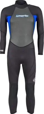 Hyperflex JUNIOR Size Access Full Body 3/2mm Back Zip Wetsuit, Black / Blue
