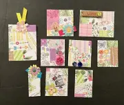 #2696 FLOWERS SPRING EPHEMERA TAGS EMBELLISHMENTS JUNK JOURNAL SCRAPBOOK -Tonya