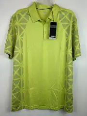 Sligo Polo Shirt Mens L Performance Golf Moisture Wicking Quick Dry UPF40 Green