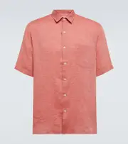 [Sunspel] Sunspel Linen shirt UK 16 red