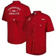 Alabama Columbia PFG Vented Shirt Mens Fishing Bonehead Oversized Fit Size Lrg