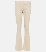 [7 For All Mankind] 7 For All Mankind Mid-rise flared jeans UK 10 beige