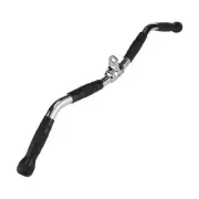 30 Inch EZ Curl Bar Cable Attachment Commercial Grade Lat Bar with 360 Degree