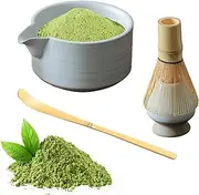 Matcha Set - Whisk and Bowl Traditional Matcha Kit - Japanese Matcha Making Tea Set, Matcha Whisk Stand, Matcha Bowl for Daily Use