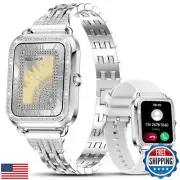 Efolen Smart Watches for Women with Diamonds (Answer/Make Call), 1.57'' Bluet