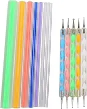 Lrtzizy Mandala Dotting Tools Set for Painting Rocks,Painting Rocks Dot Kit,Acrylic Stick,Point Drill Tool,Stencil DIY Wall Art
