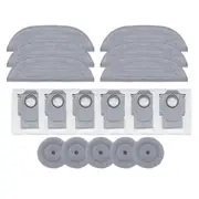 Dust Bags for Roborock S8 Maxv Ultra/S8 Max Ultra Rag Mop Cloth