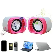 Small Computer Soundbar | USB Charging Multimedia Portable - Clear Sound Quality USB Speaker Desktop Speakers for Family Friends Children