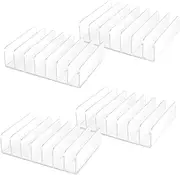 4-Shelf Acrylic CD DVD Storage Rack with Tackable CD Tray, Easy to Use