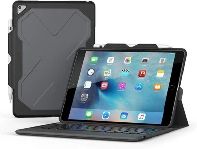 ZAGG Rugged Messenger Case | 7 Color Backlit & Bluetooth Keyboard | ID9RMK-BB0